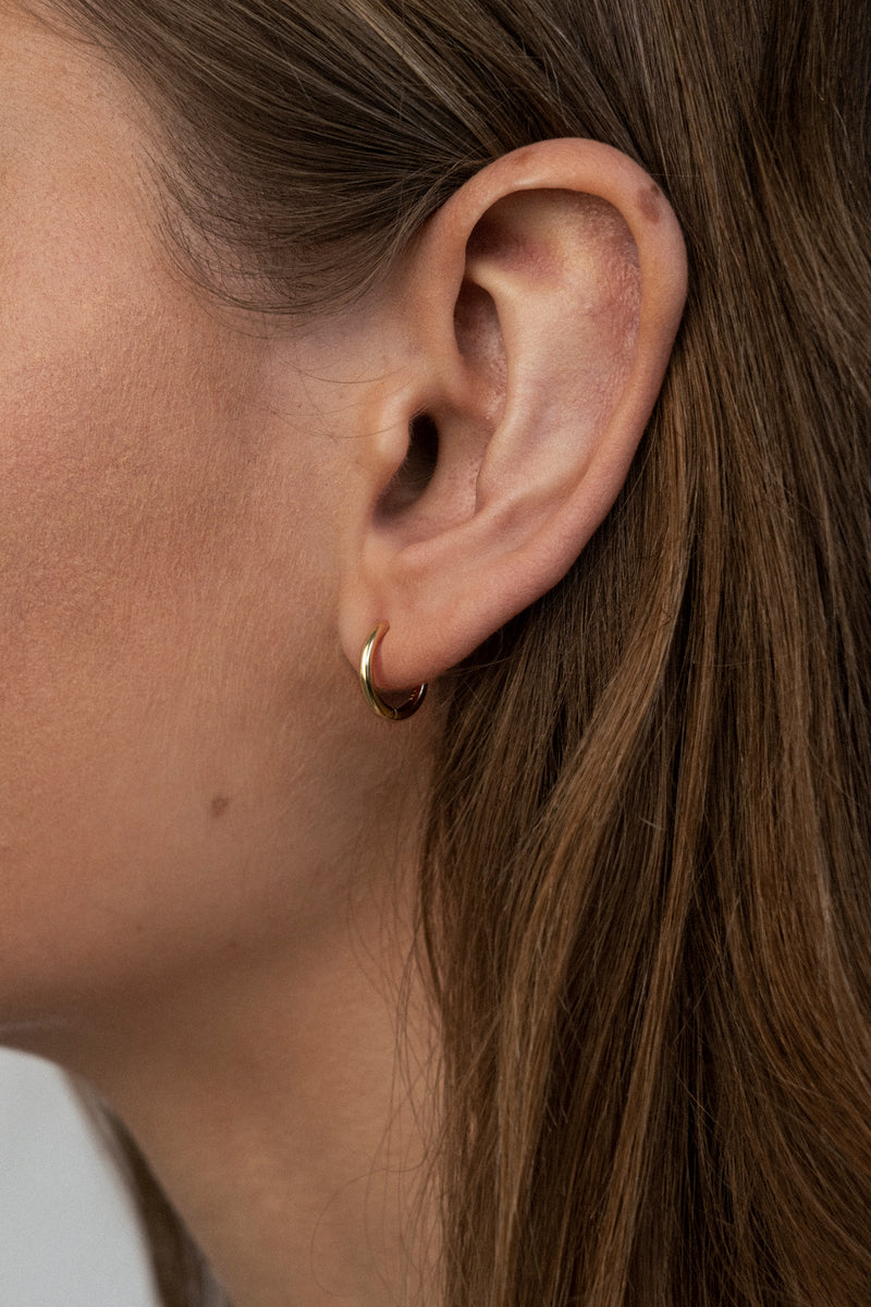 Tiny Hoop Earrings Gold