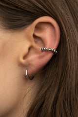 Bubble Ear Cuff Silver