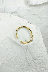 Little Twisted Bar Multisize Ring Gold