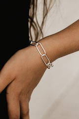Cable Chain Bracelet Silver