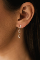 Chain Earrings Silver