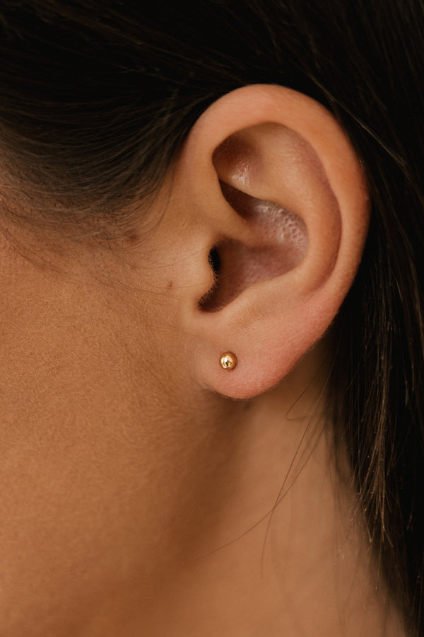 Small Bubble Earrings Gold