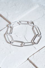 Cable Chain Bracelet Silver