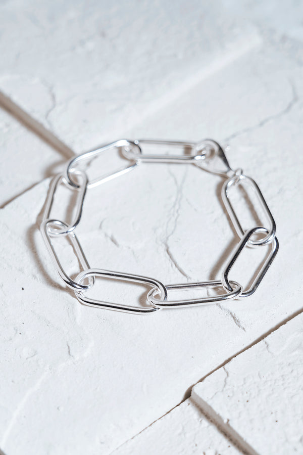 Cable Chain Bracelet Silver