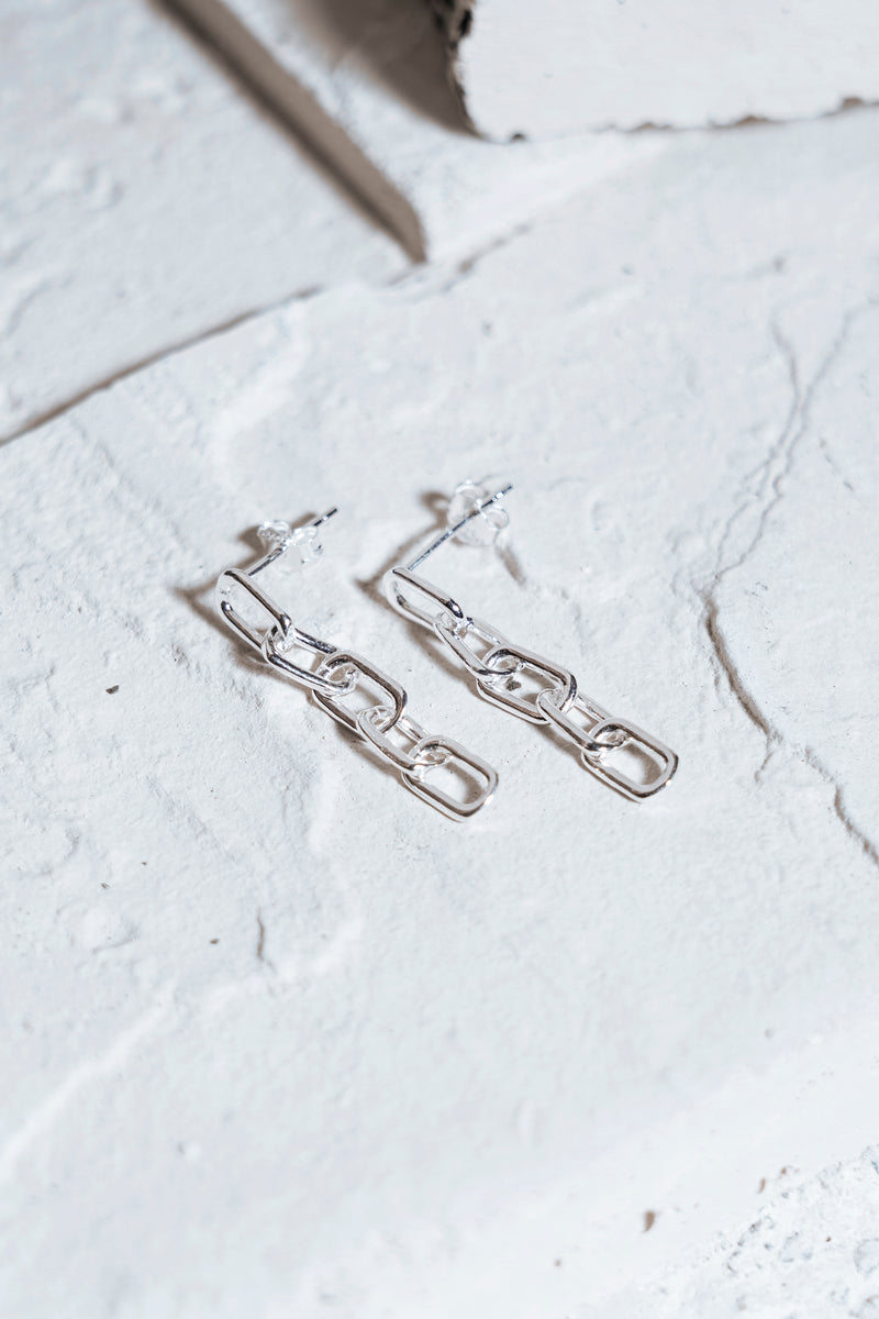 Chain Earrings Silver