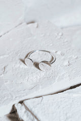 Double Circle Multisize Ring Silver