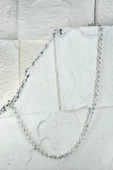 Hammered Bubble Necklace Silver