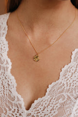 Imperfect Plate Necklace Gold