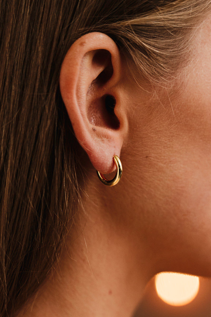 Small Hoop Earrings Gold