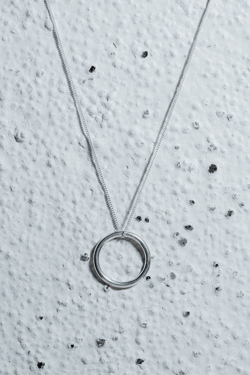 Ring Necklace Silver