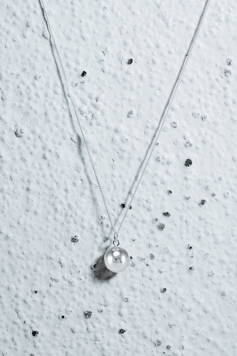 Hanging Bubble Necklace Silver